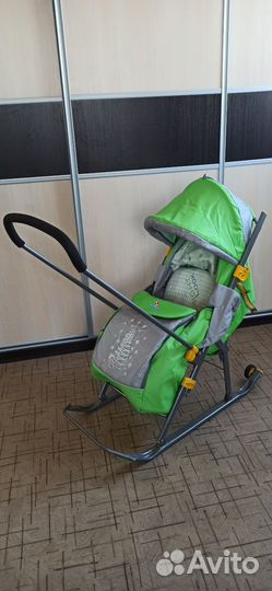Детские санки коляска бу