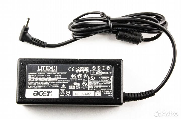 Блок питания Acer 19V/2.37A (3.0x1.0) угловой штек