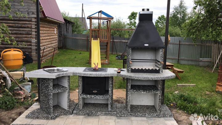 Печи камины барбекю