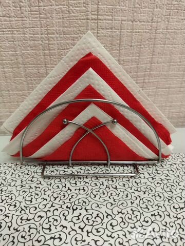 Салфетница металл хром