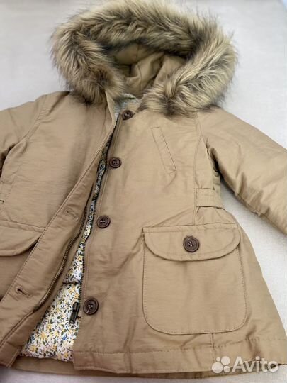Парка на девочку zara