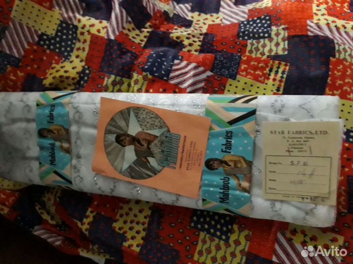 Ткань с серебристой вышивкой тюль/органза 1979