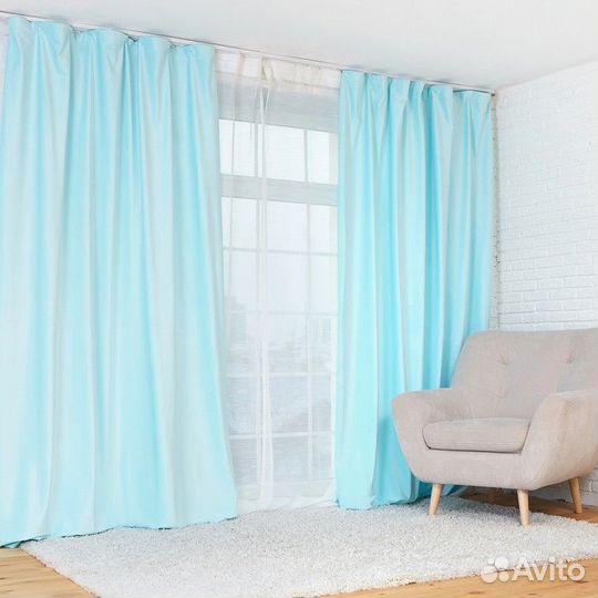 Штора портьерная Этель 170*270 см 'Ренессанс Голуб