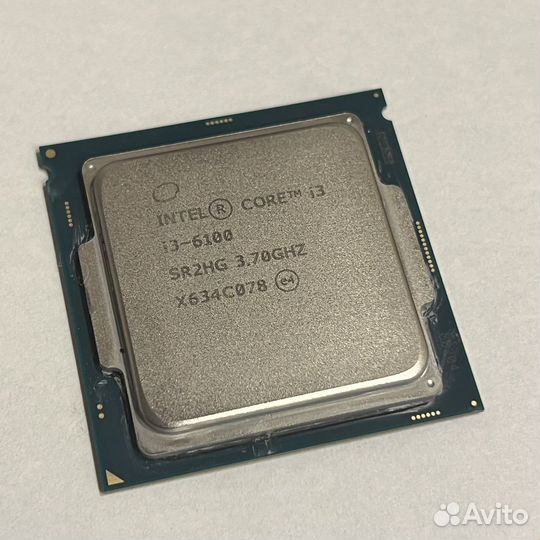 Процессор intel core i3 6100 + Кулер