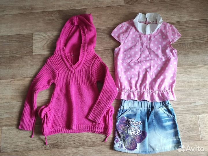 Вещи пакетом на девочку 110-116