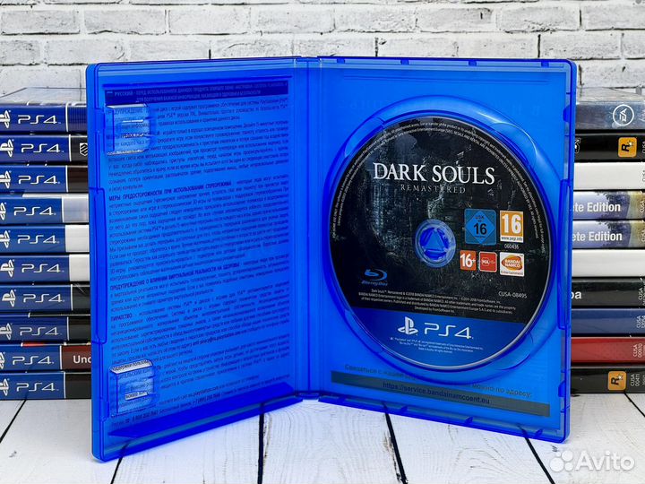 Dark Souls remastered PS4 диск