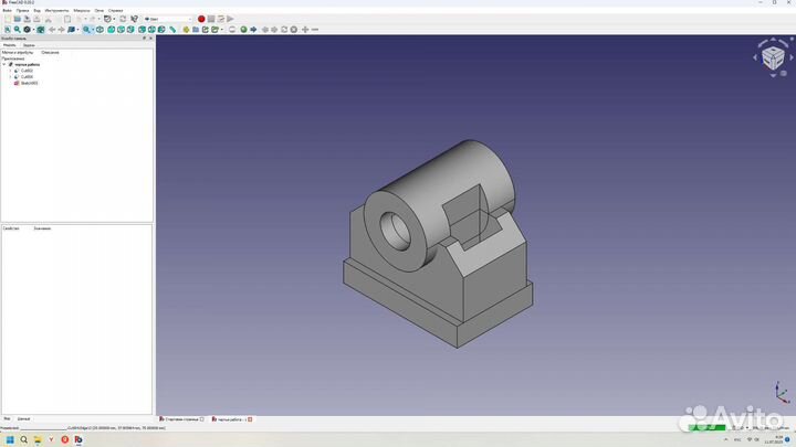 Создание деталей в программе Free cad