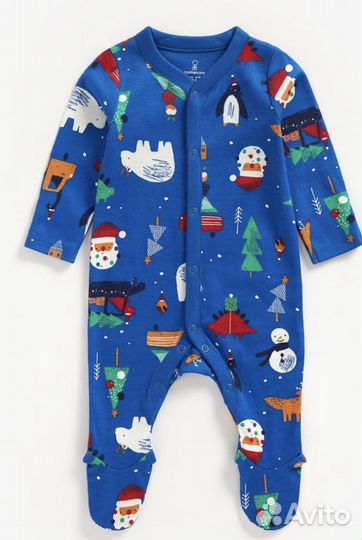 Слип новогодний mothercare 56-62