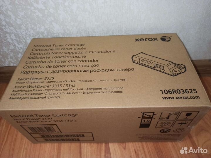 Новый картридж Xerox 106R03625 оригинал