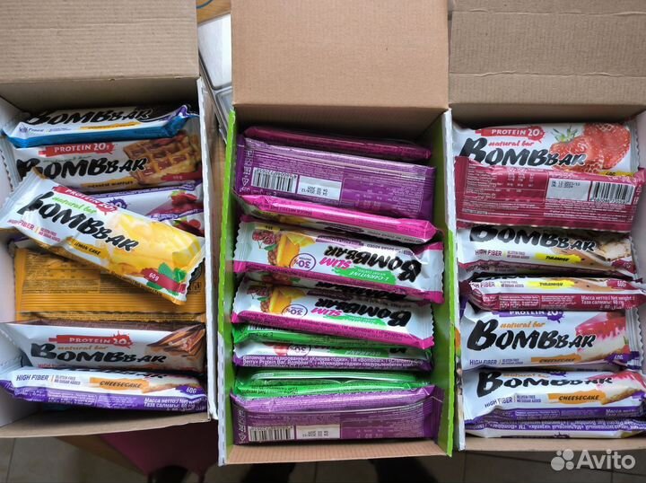 Bombbar батончик протеиновый спортпит протеин