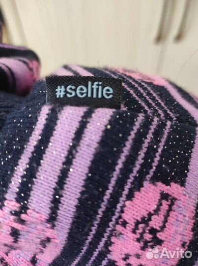 Шапка шлем для девочки 4-5 лет зимняя