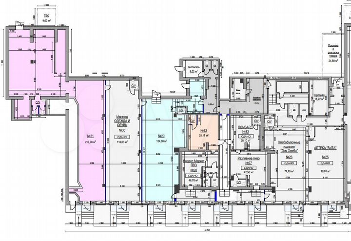 Свободного назначения, 124 м²