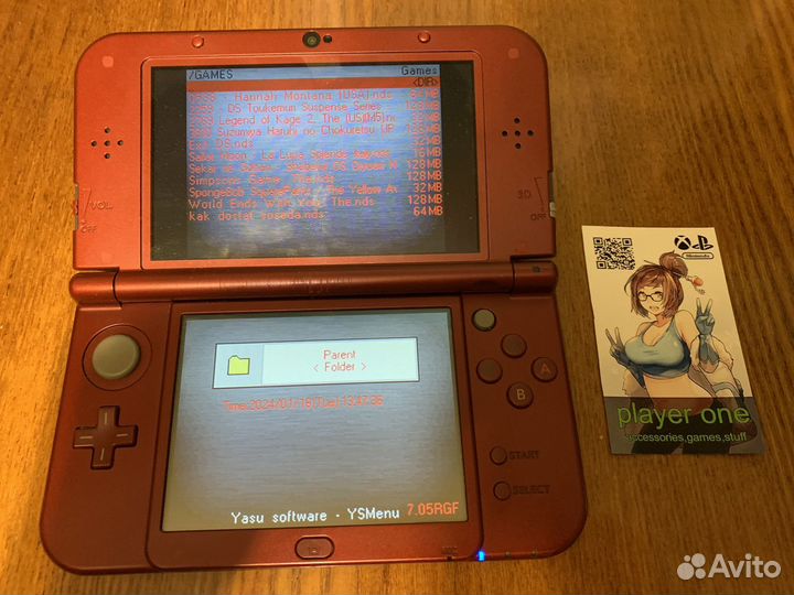 Картридж R4 с 16гб памяти