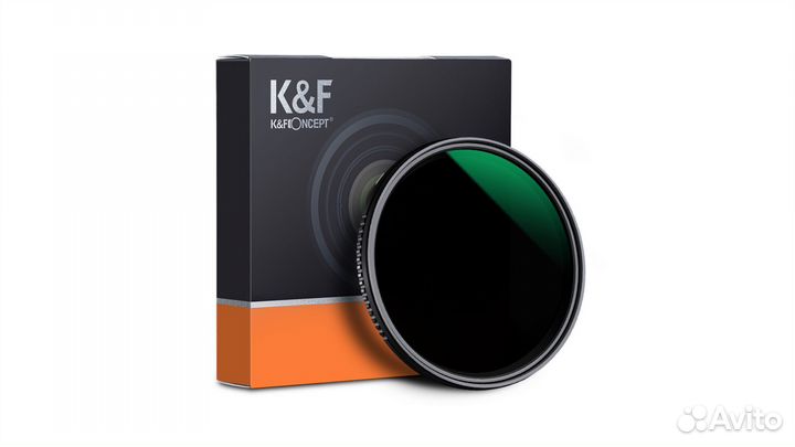 Светофильтр K&F Concept MV36 NDX (ND8-ND2000) 62mm