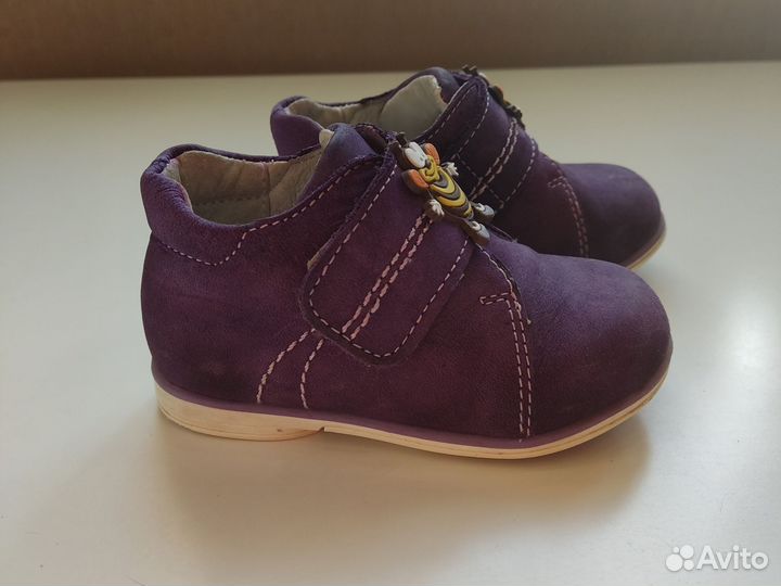 Ботинки демисезонные кожаные для 21 размер