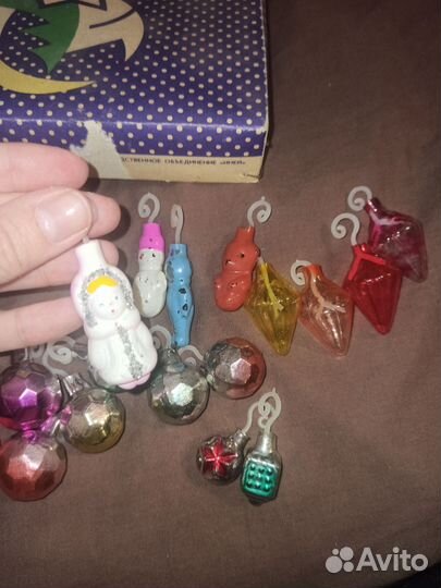 Елочные игрушки СССР мини