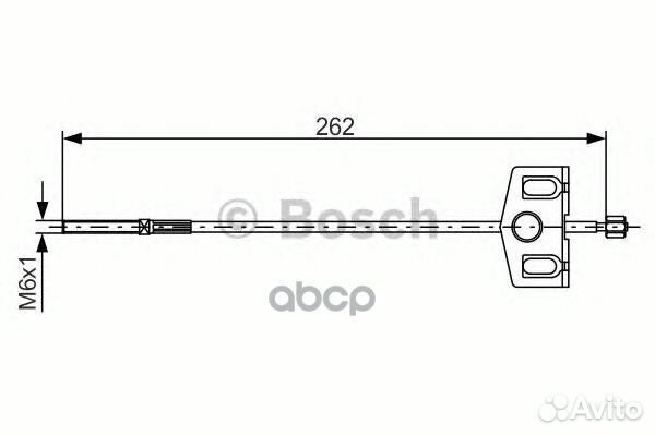 Трос ручного тормоза 1987482337 Bosch