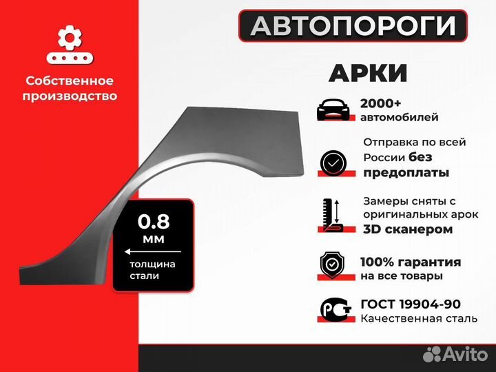 Комплект ремонтных арок Lifan Smily (320/330)