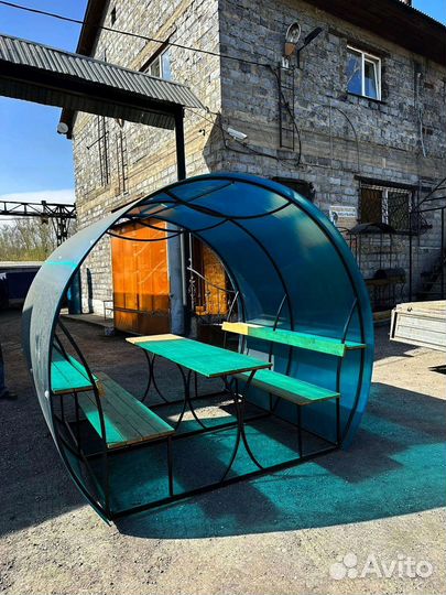 Беседка из поликарбоната для дачи