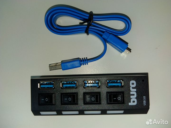 USB HUB 3.0 usb хаб 4 порта с выключателями