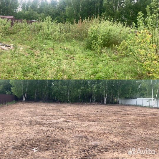Расчистка участков,планировка,благоустройство
