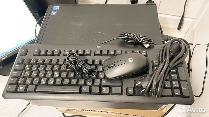Офисный компьютер HP i3 8Gb SSD полный комплект