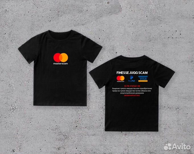 Футболка master scam y2k