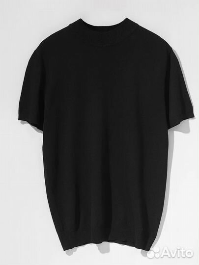 Футболка вязаная мужская с коротким рукавом