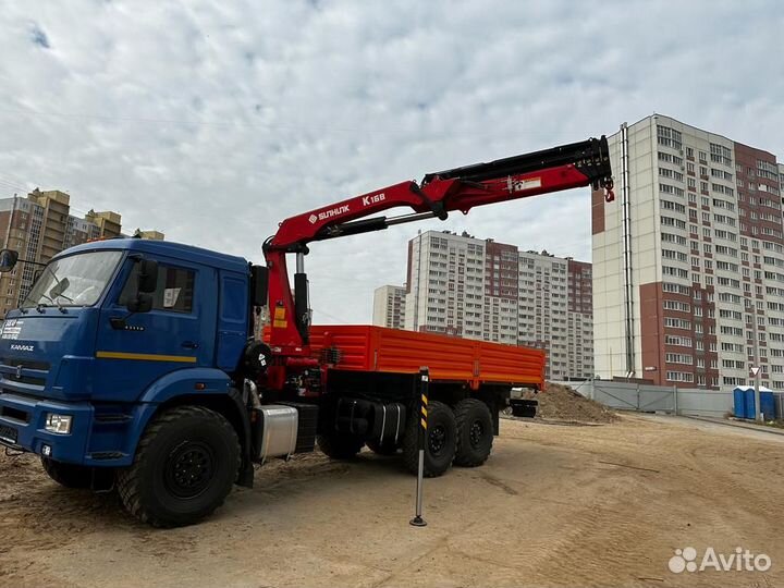Аренда и услуги манипулятора-вездехода, стрела 12.4 м, борт 12.2 т, 6.1 м