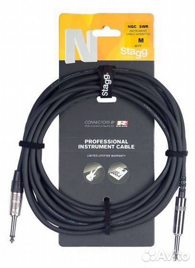 Инструментальный кабель Stagg NGC6SW R