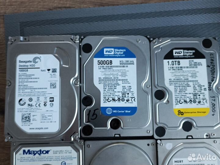 Жесткий диск HDD (seagate, WD, Hitachi) 1тб, 500GB