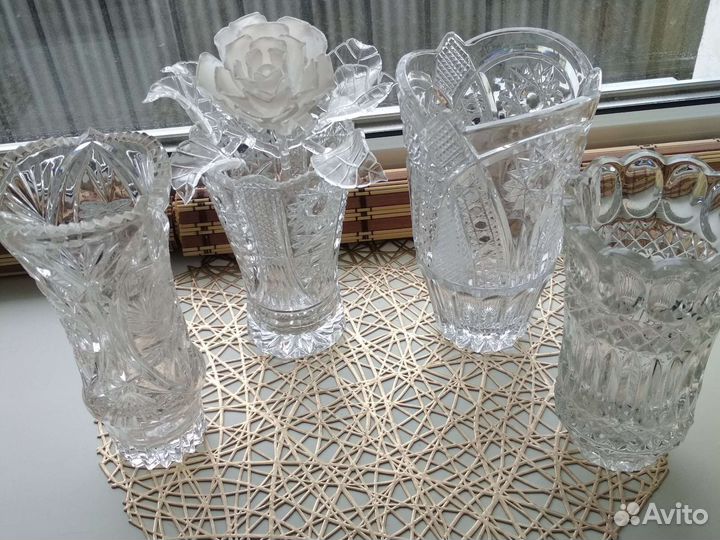 Вазы хрусталь СССР