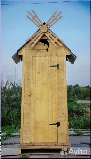 Уличный туалет с декором фчи 786