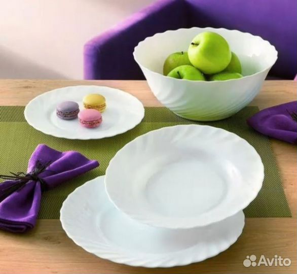 Столовый сервиз luminarc trianon 19 предметов