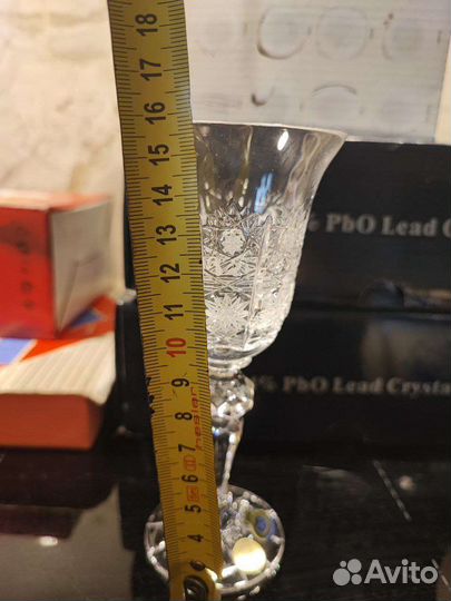 Хрустальные фужеры богемия