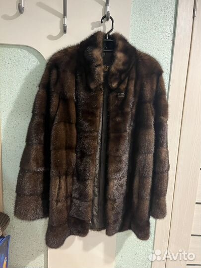 Шуба норковая 42 44 поперечка