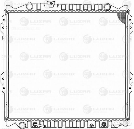 Luzar LRC 1948 Радиатор охл. для а/м Toyota Land C