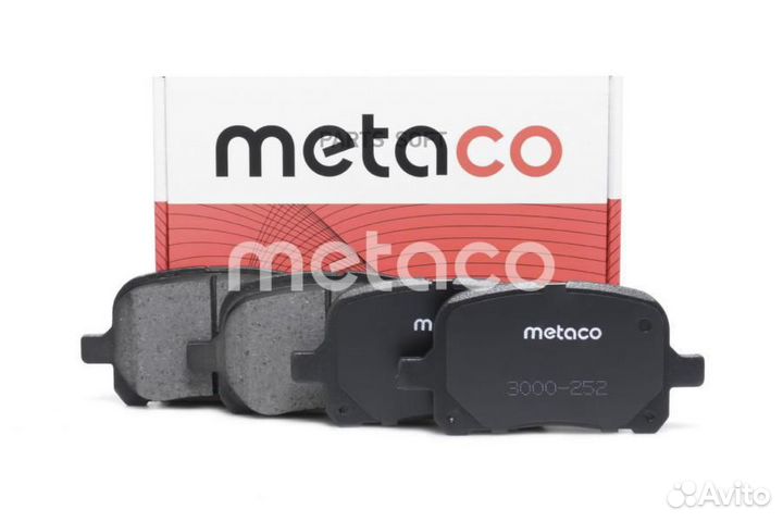 Metaco 3000252 Колодки тормозные передние к-кт 300