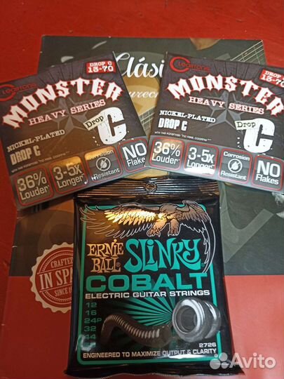 Струны для электрогитары Ernie Ball Cobalt 12-56