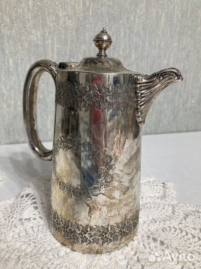Чайник кофейник посеребрение