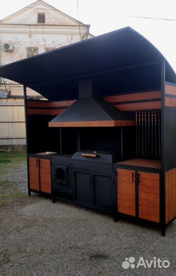 Мангал 6 мм, мангальная зона, казан, гриль,барбекю