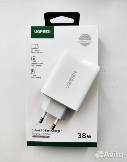Зарядное устройство Ugreen CD170, 38W