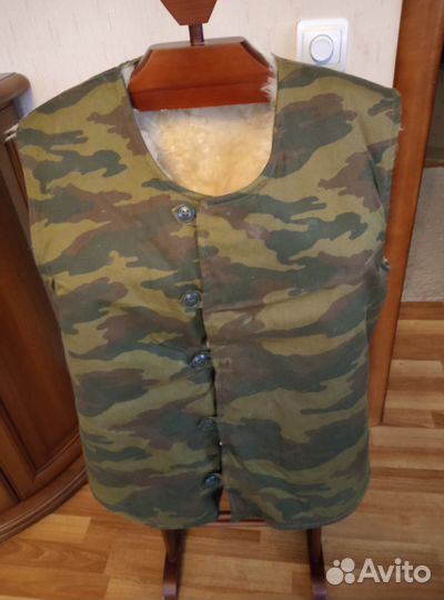 Армейский жилет овчина