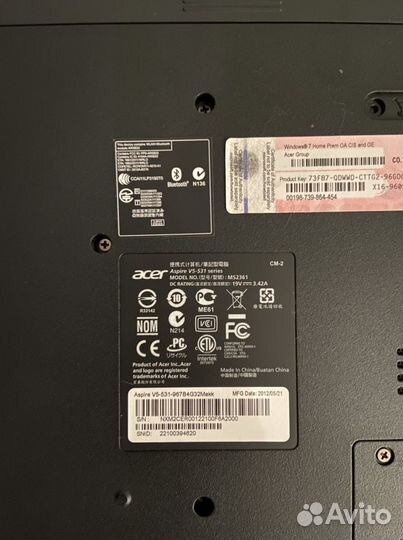 Ноутбук acer aspire v5