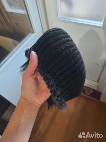 Шапка женская вязаная норка