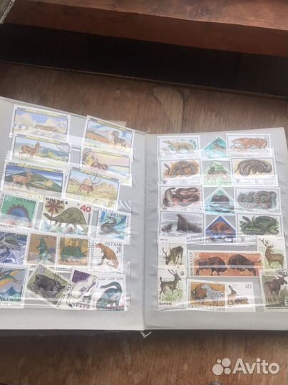 Альбом с марками СССР и др. флора фауна спорт