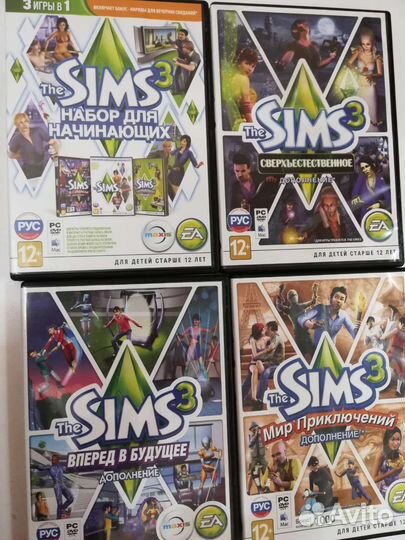 Компьютерные игры диски Симы. Лицензия