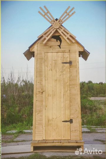 Дачный туалет с декором и установкой NWZ