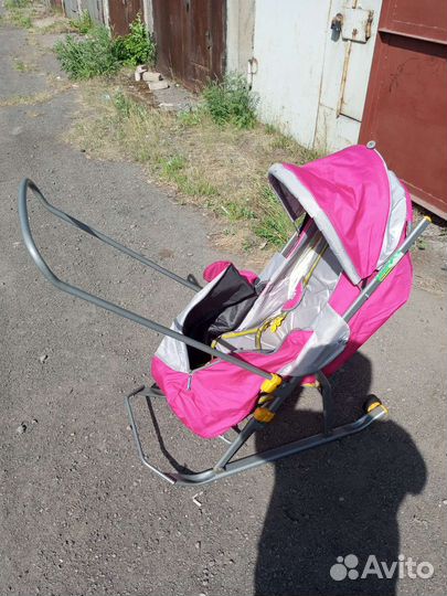 Детские санки коляска ника