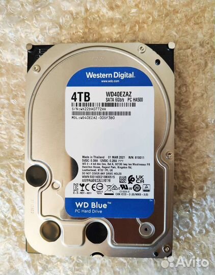 Жесткий диск WD Blue 4тб